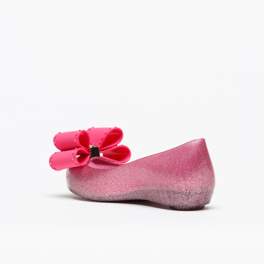 Sabrina Melissa Ultragirl Classic Bow Fem Rosa Glitter - Image 3