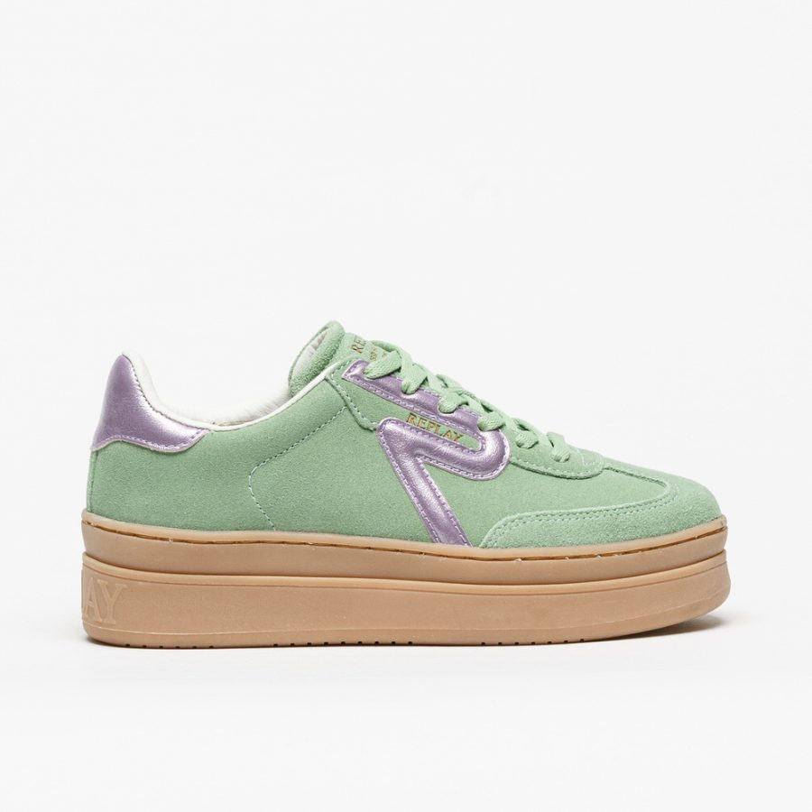 Sapatilha Replay Camden Suede Verde