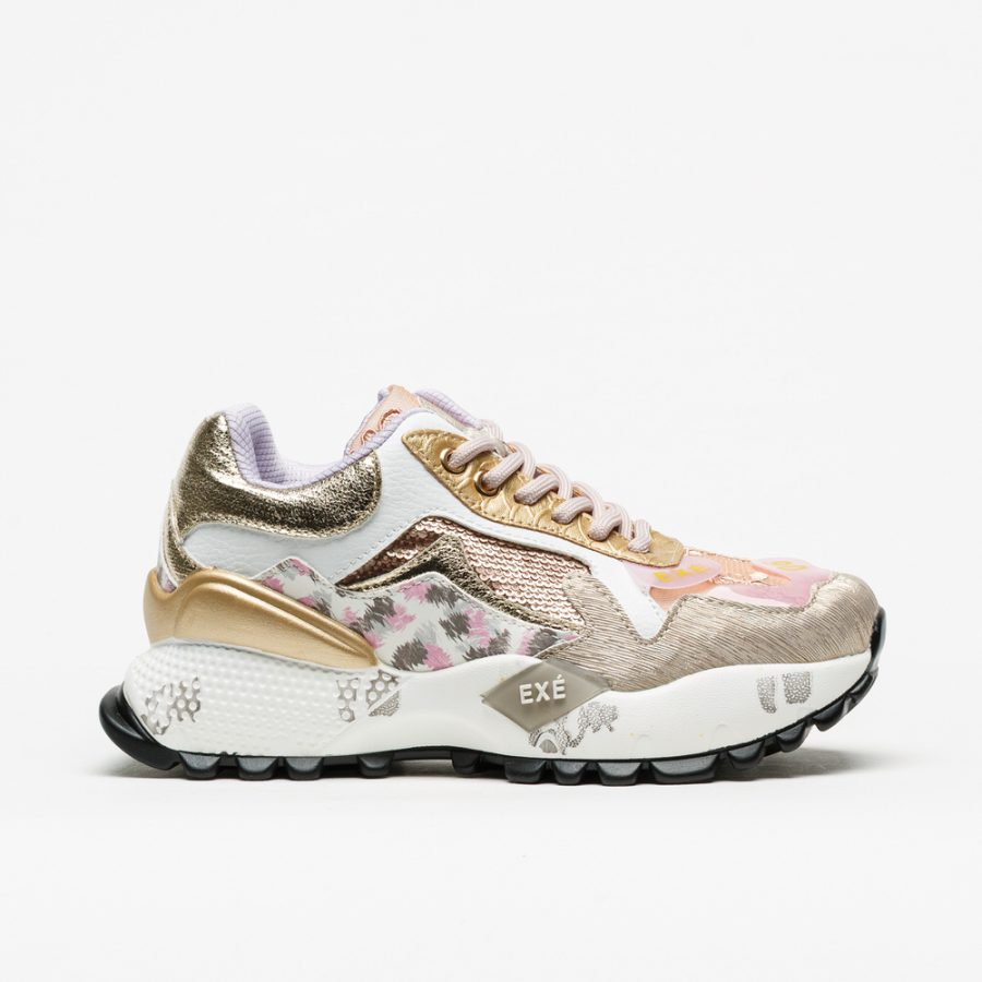 Sapatilha Exé D190608-13 Beige/Pink
