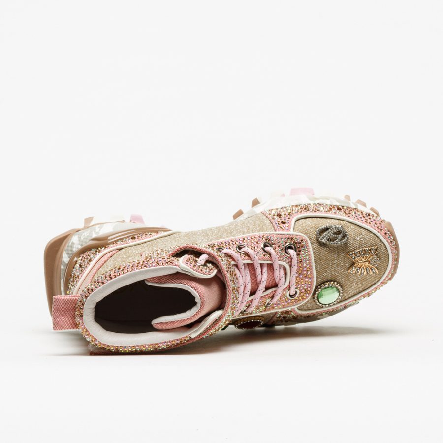 Sapatilha Exé SY24-7 Taupe/Pink - Image 4