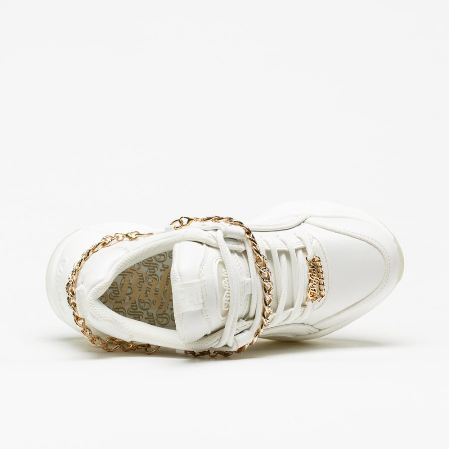 Sapatilha Buffalo Binary Chain Glam White - Image 4