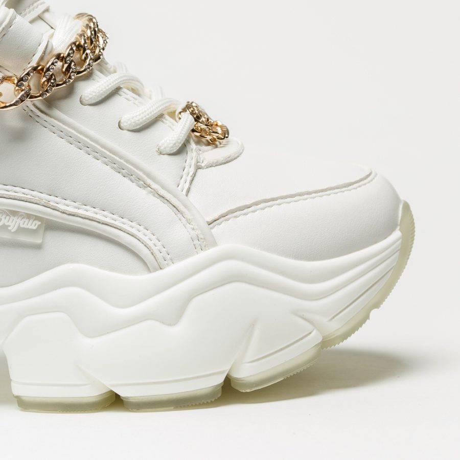 Sapatilha Buffalo Binary Chain Glam White - Image 6