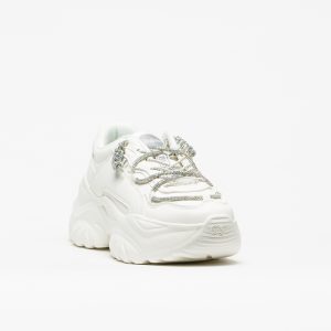 Alternative view of Sapatilha Buffalo Bliss Shine White Silver