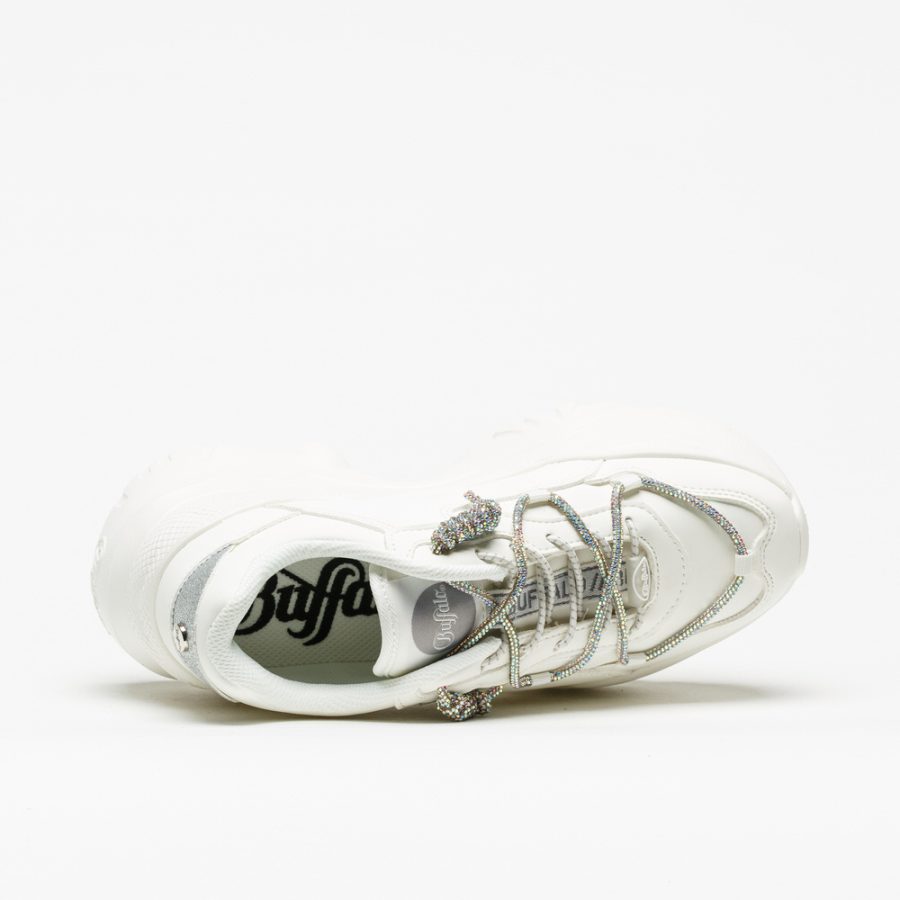 Sapatilha Buffalo Bliss Shine White Silver - Image 4