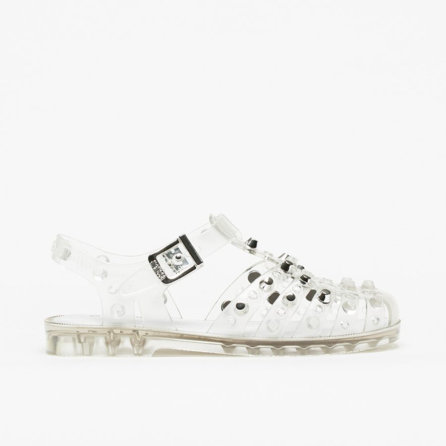 Sandália Melissa Possession Studs Clear Silver