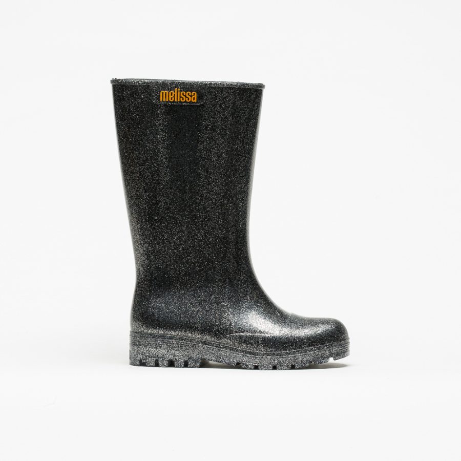 Bota Melissa Welly Black Glitter