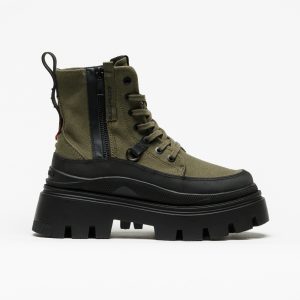 Bota Palladium Pallasquad Zip Tx Olive Night