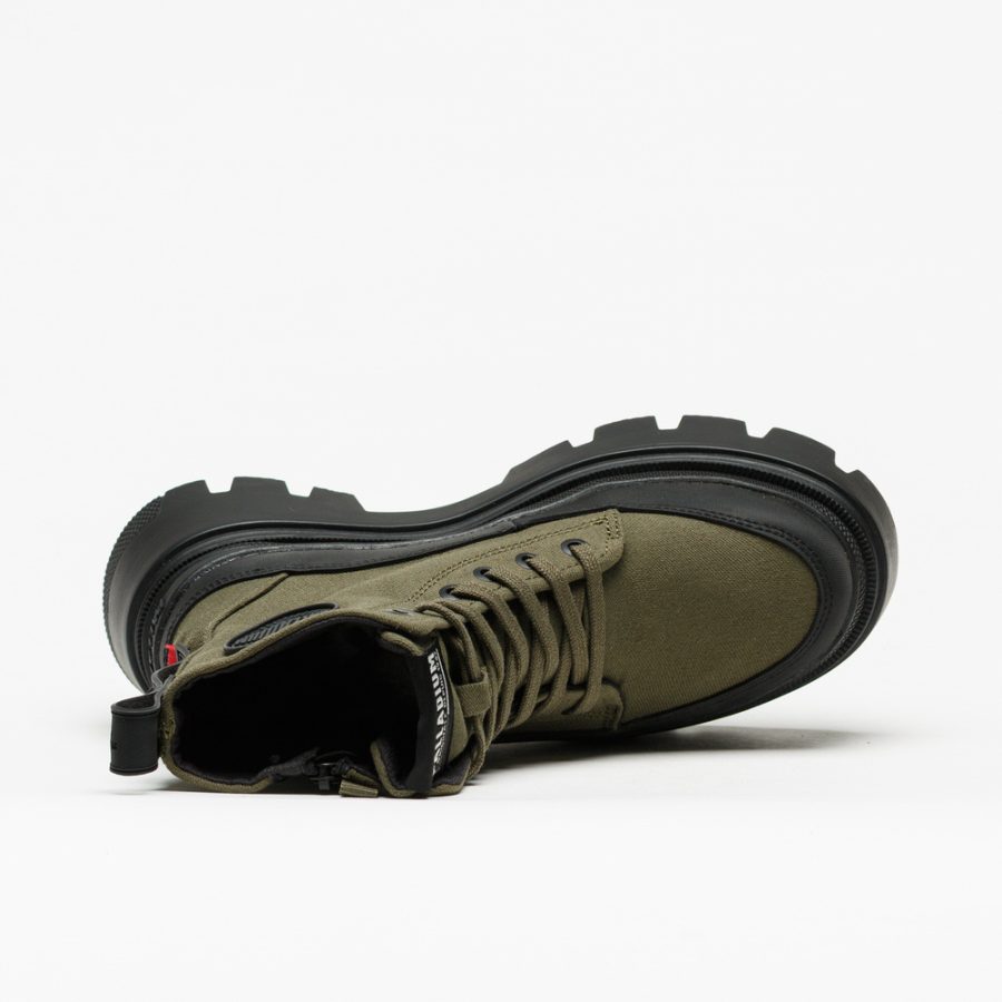 Bota Palladium Pallasquad Zip Tx Olive Night - Image 4