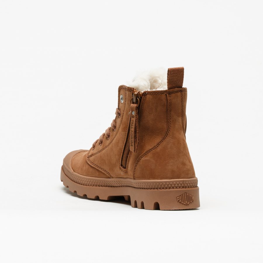 Bota Palladium Pampa Hi Zip Raw Brown - Image 3
