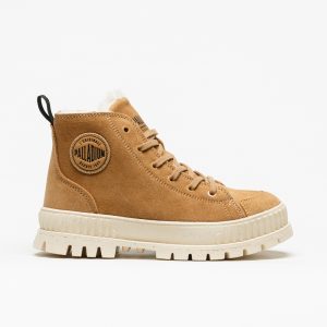 Bota Palladium Pallashock Zip Warm Dear Brown