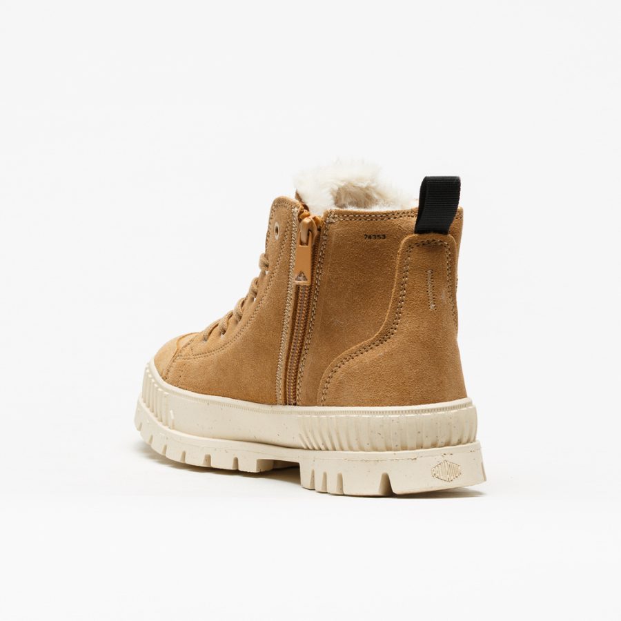 Bota Palladium Pallashock Zip Warm Dear Brown - Image 3