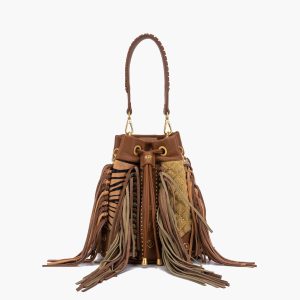 Bolsa La Carrie Legacy Bucket Combi Cuoio