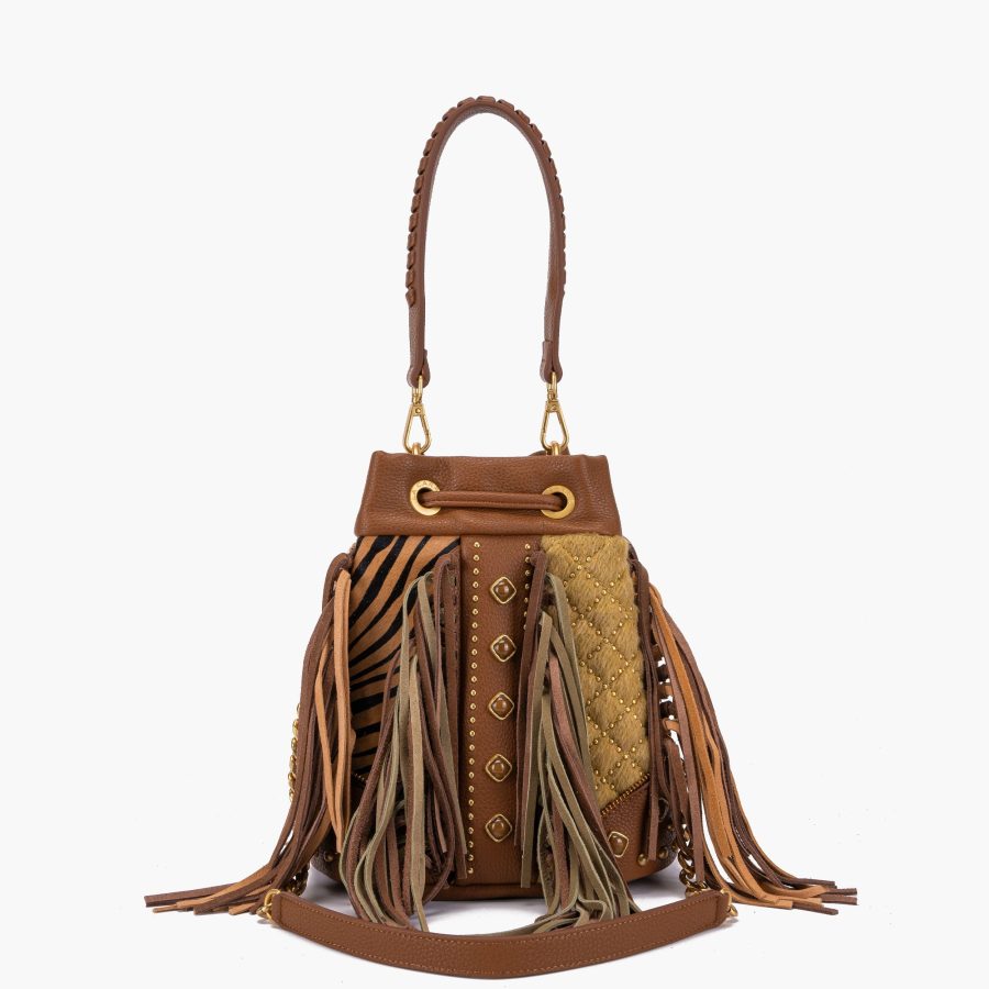 Bolsa La Carrie Legacy Bucket Combi Cuoio - Image 3
