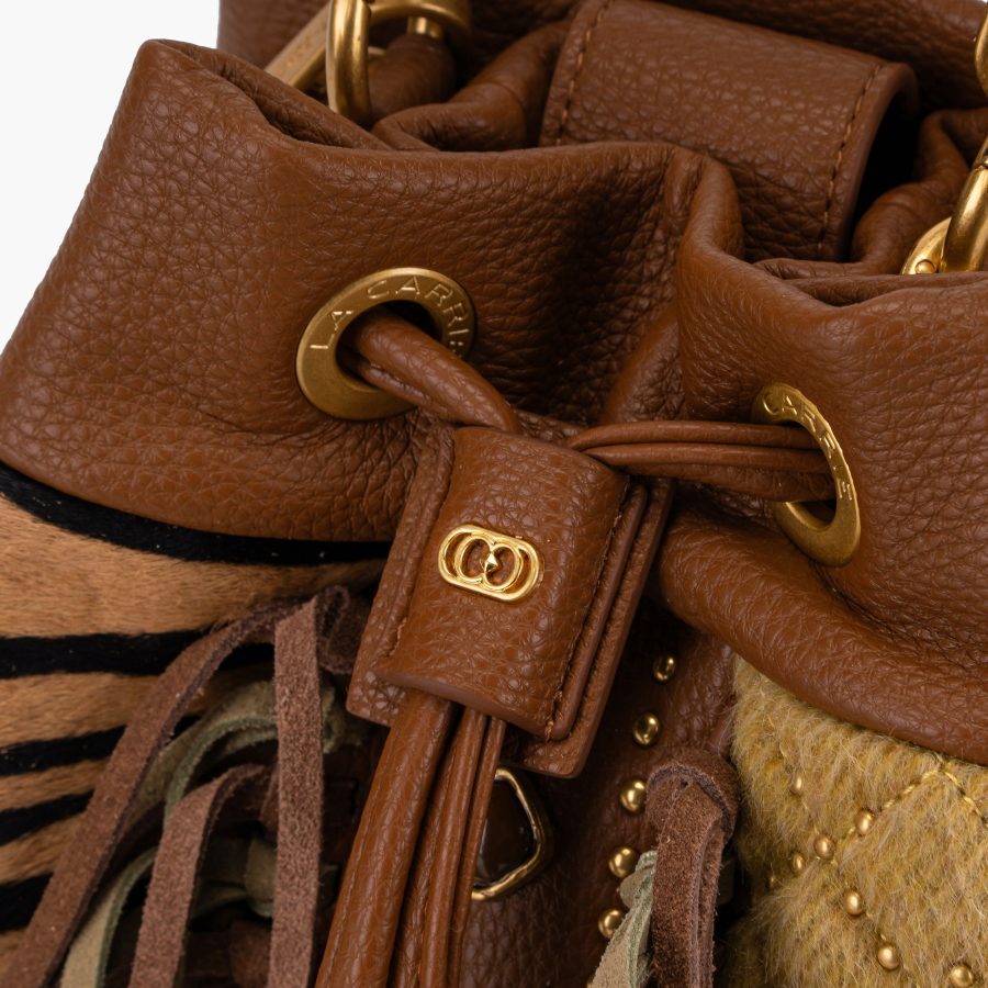 Bolsa La Carrie Legacy Bucket Combi Cuoio - Image 4