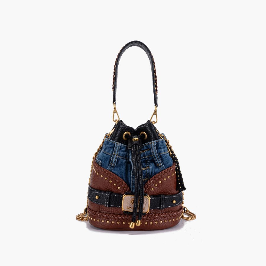 Bolsa La Carrie Bagghy Bucket Cuoio