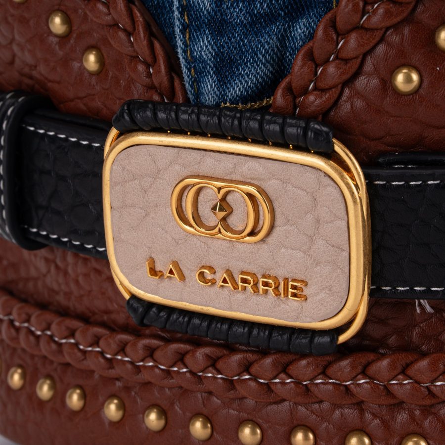 Bolsa La Carrie Bagghy Bucket Cuoio - Image 3