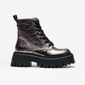 Bota Buffalo Aspen Lace Up Mid Metallic