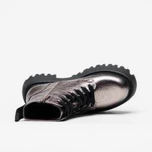 Bota Buffalo Aspen Lace Up Mid Metallic - Image 4