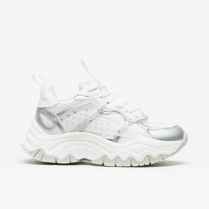 Sapatilha Buffalo Path Lo White Silver