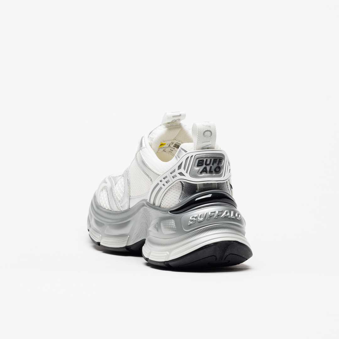 Sapatilha Buffalo Ridr White Silver - Image 3