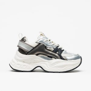 Sapatilha Buffalo Yuno Gold Cream Silver