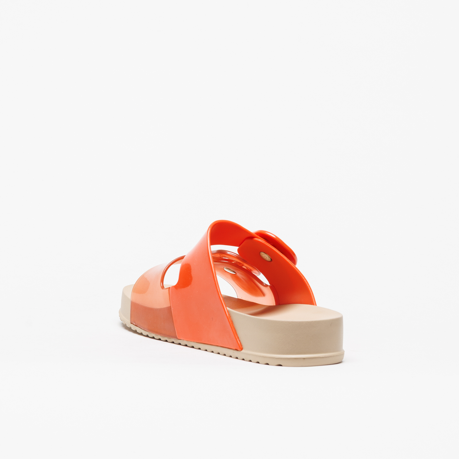 Chinelo Melissa Cozy Slide Bege Laranja - Image 3
