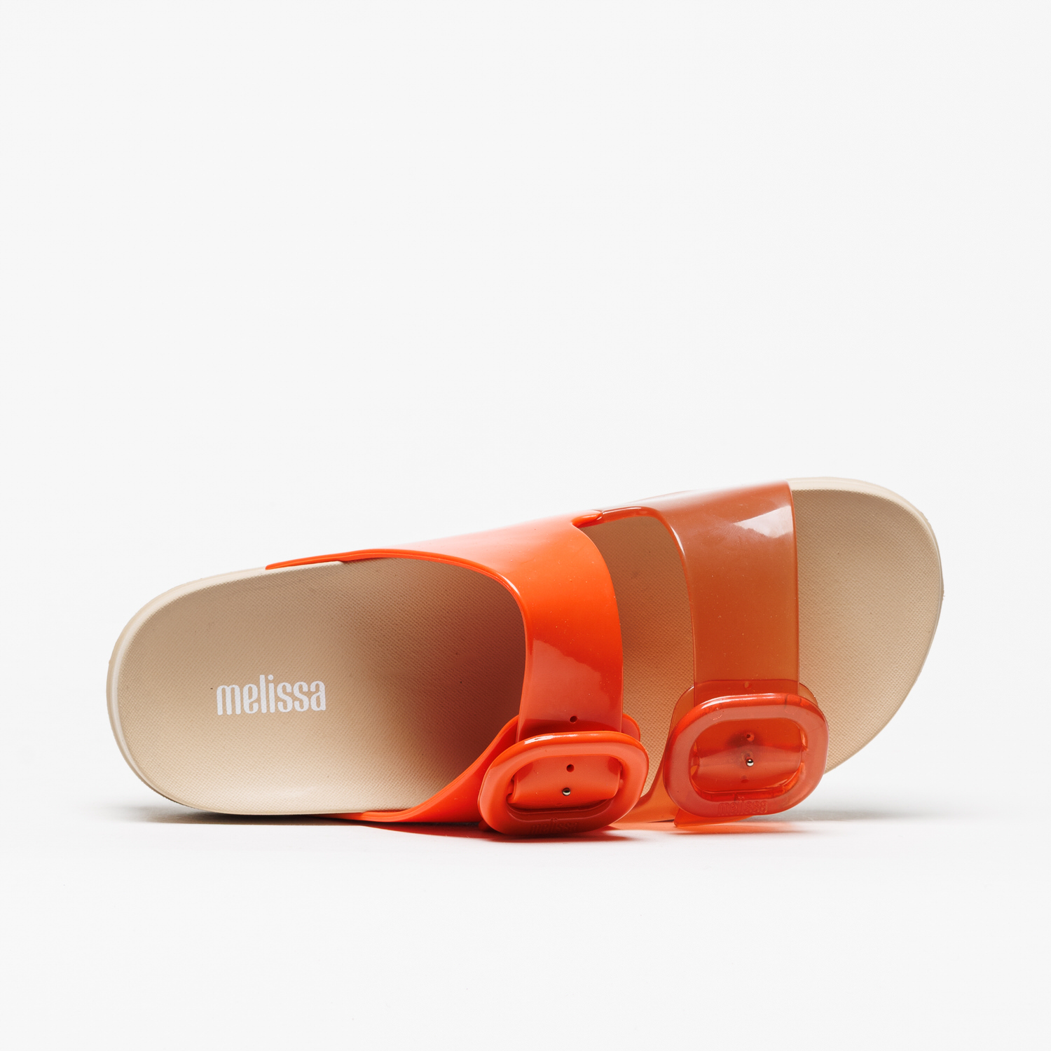 Chinelo Melissa Cozy Slide Bege Laranja - Image 4