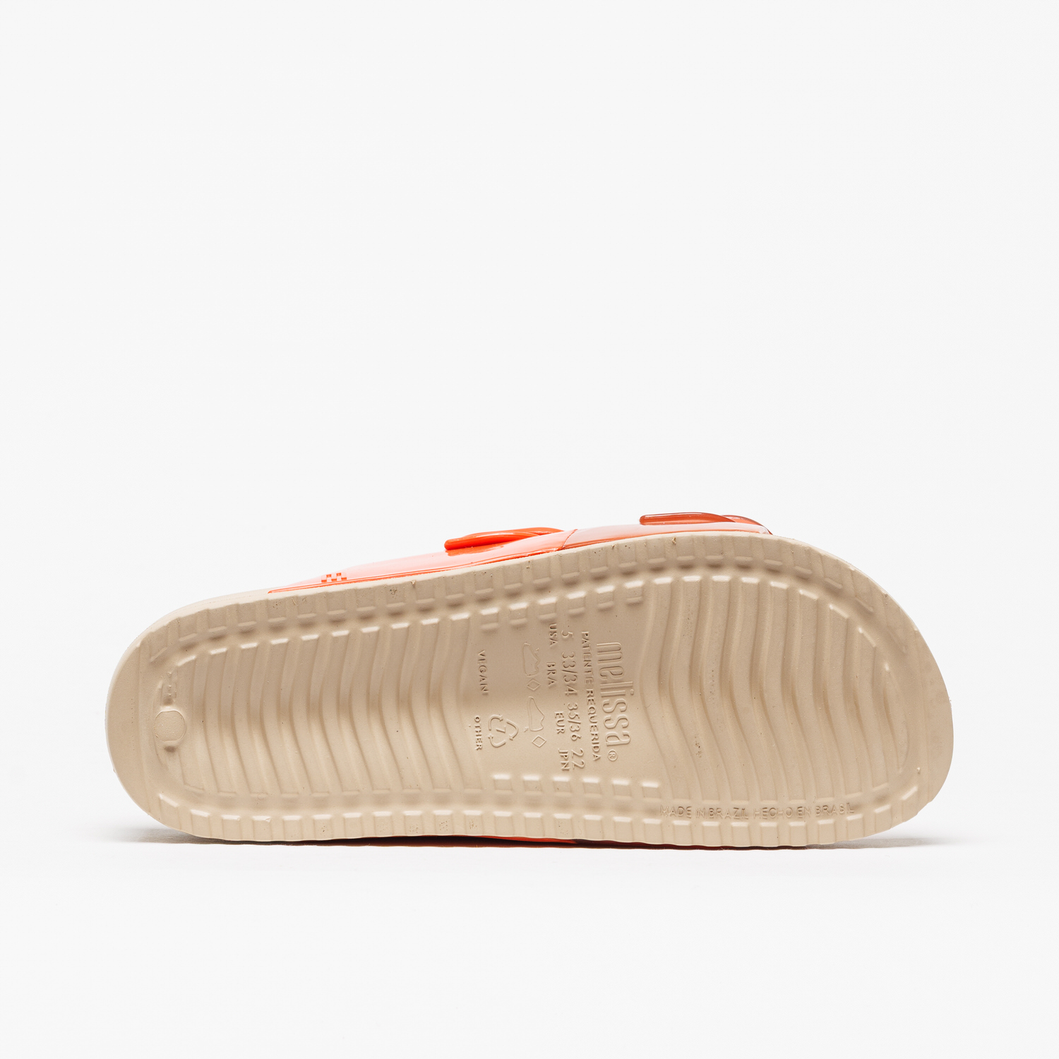 Chinelo Melissa Cozy Slide Bege Laranja - Image 5