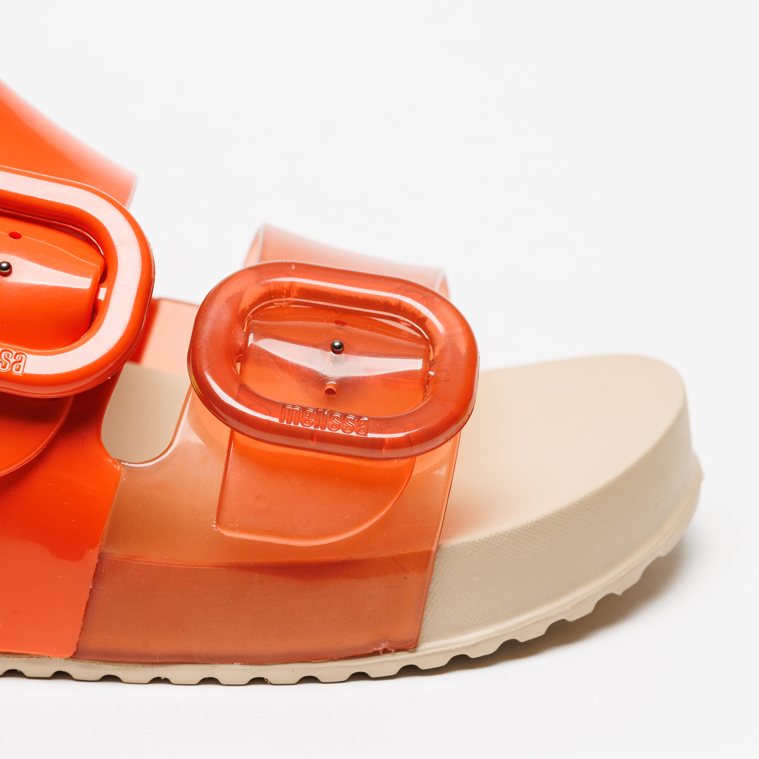 Chinelo Melissa Cozy Slide Bege Laranja - Image 6