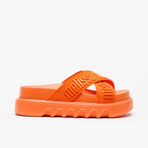 Chinelo Melissa Cross M Lover Platform Laranja