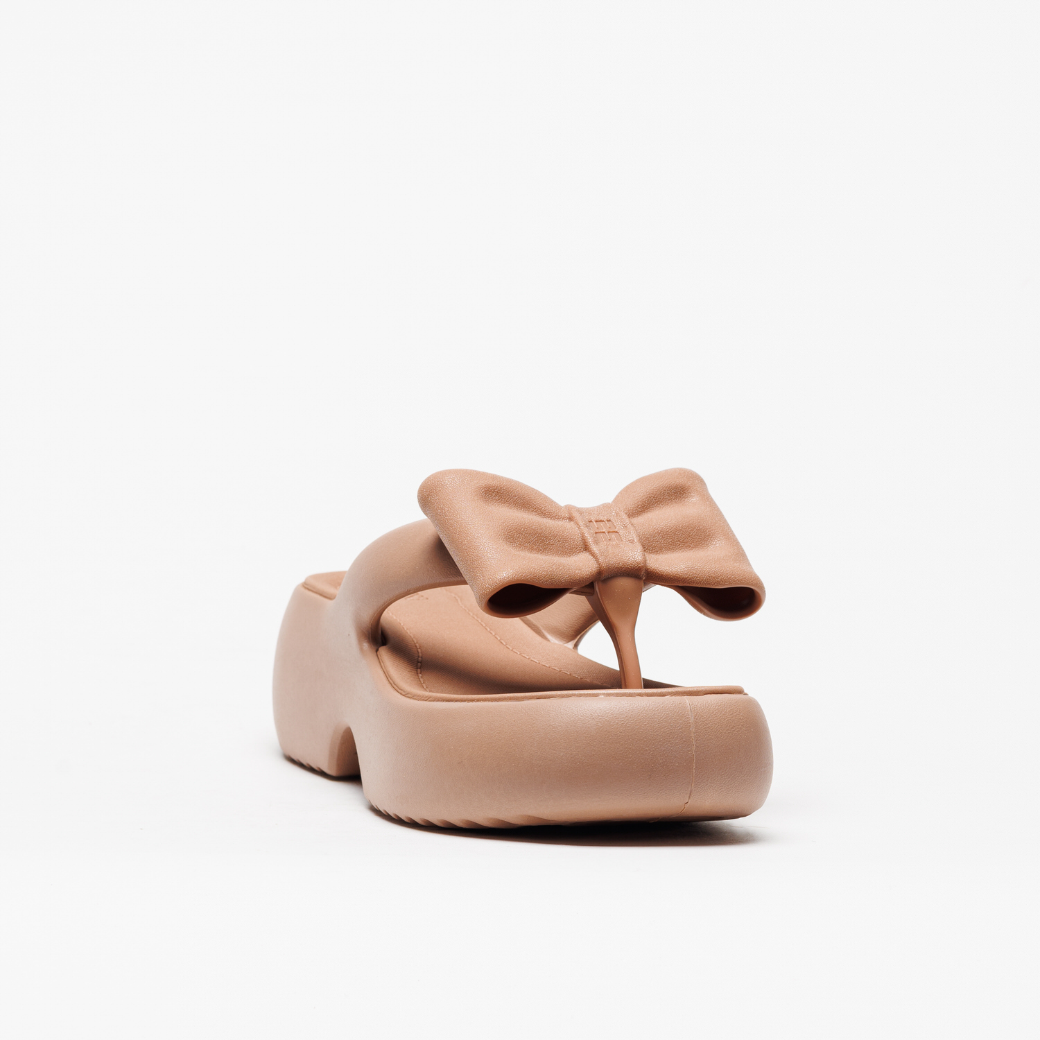 Chinelo Melissa Free Fuzzy Platform Bow - Image 2