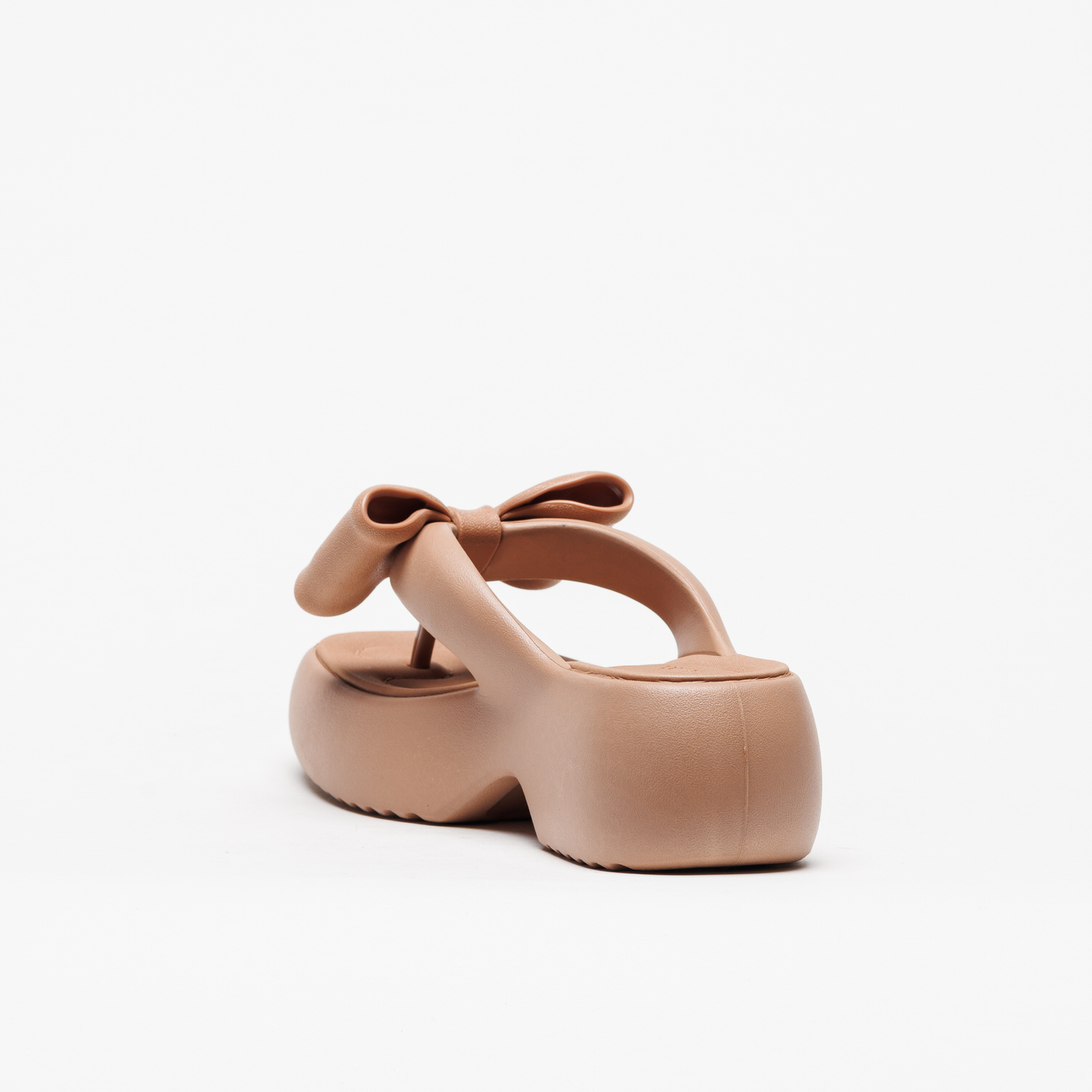 Chinelo Melissa Free Fuzzy Platform Bow - Image 3