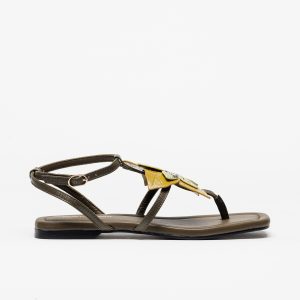 Sandália Noa Harmon Junco Multi Khaki