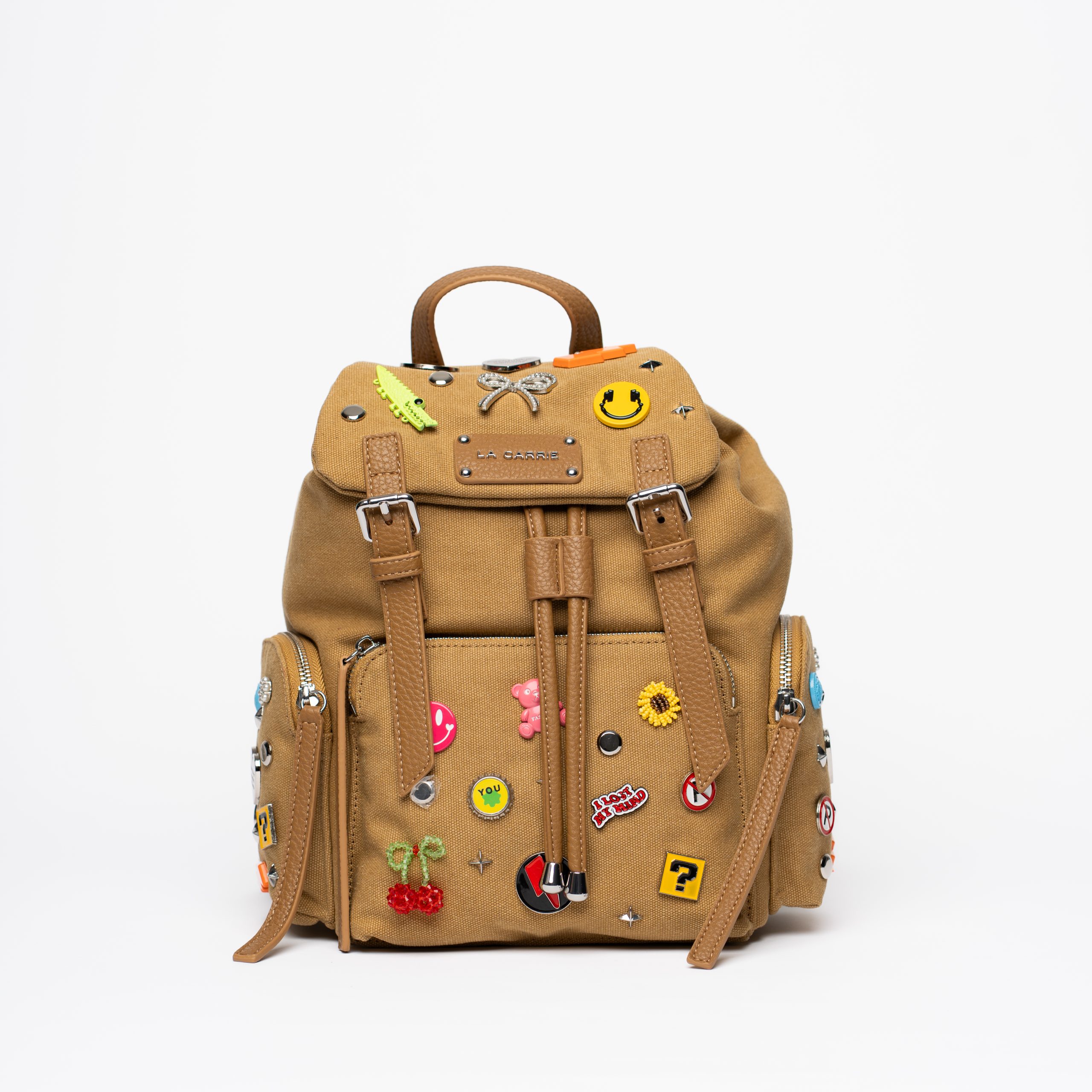 Mochila La Carrie Pins Taupe