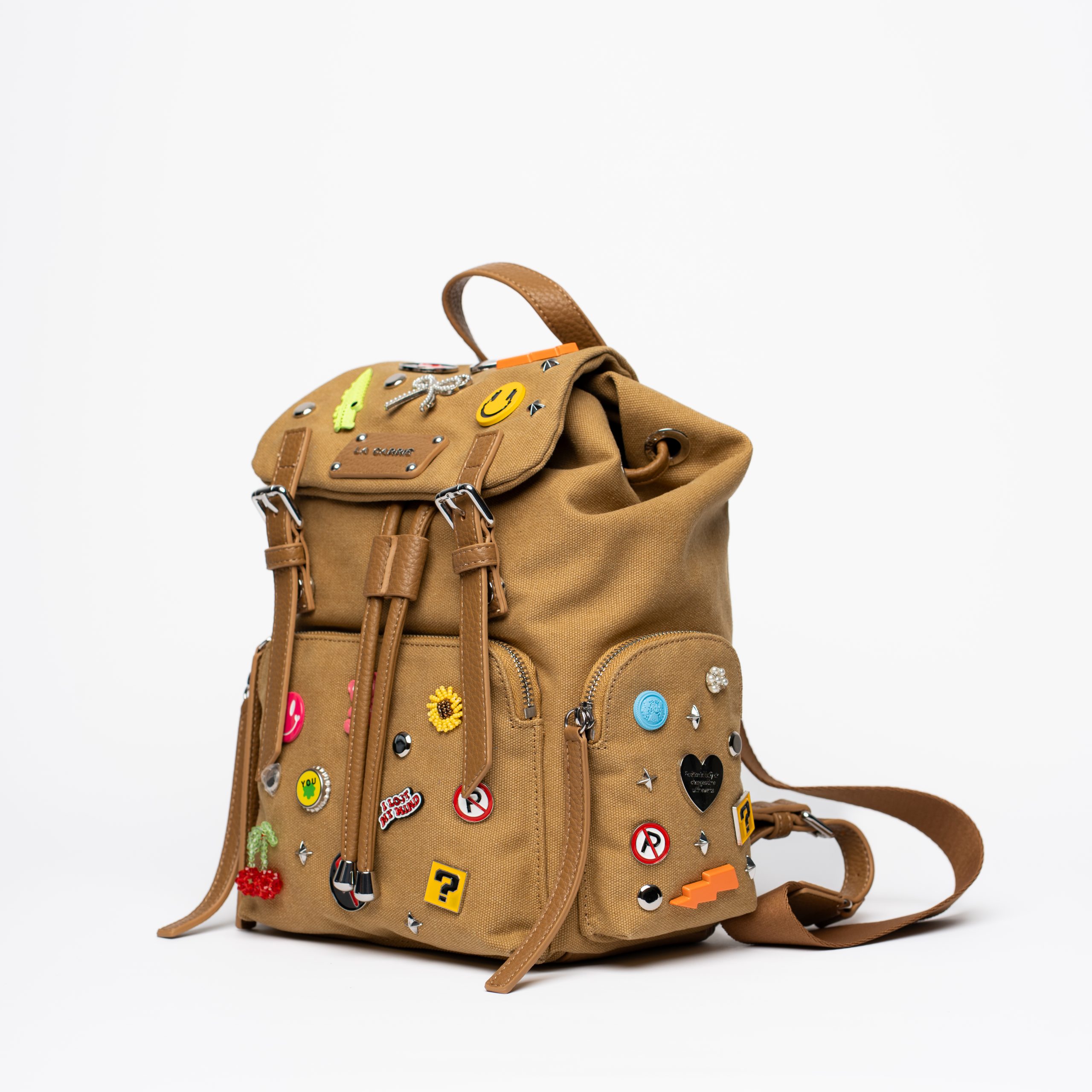 Mochila La Carrie Pins Taupe - Image 2