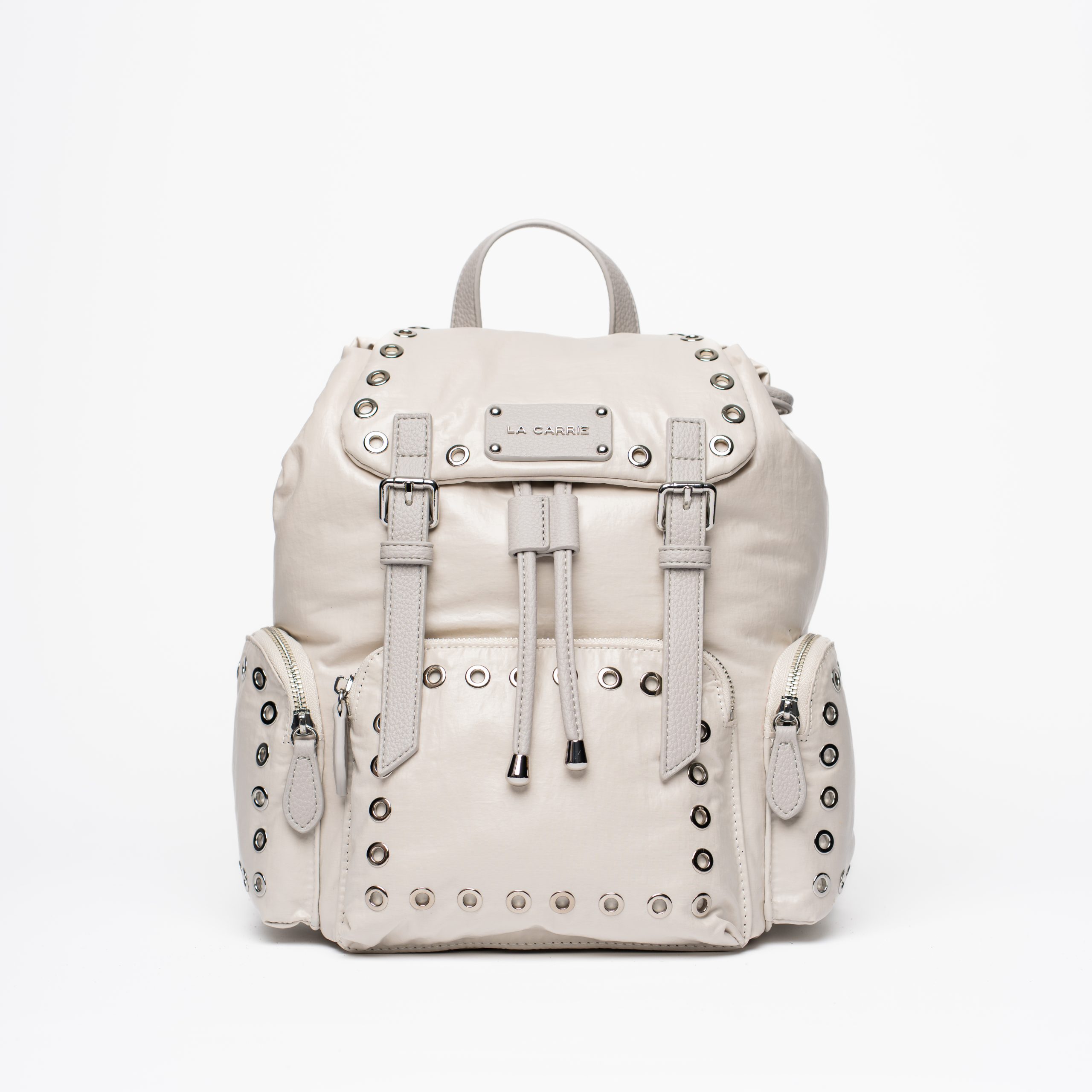 Mochila La Carrie Wrinkled Grey