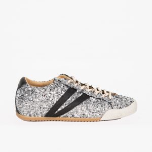 Sapatilha ABF-97 Lana Glitter Silver Black