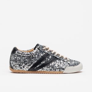 Sapatilha ABF-97 Lana Glitter Silver Black