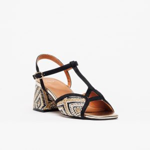 Alternative view of Sandália Exé Polina 405 Black Gold