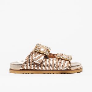 Sandália ABF-97 Bali 400 Taupe Gold