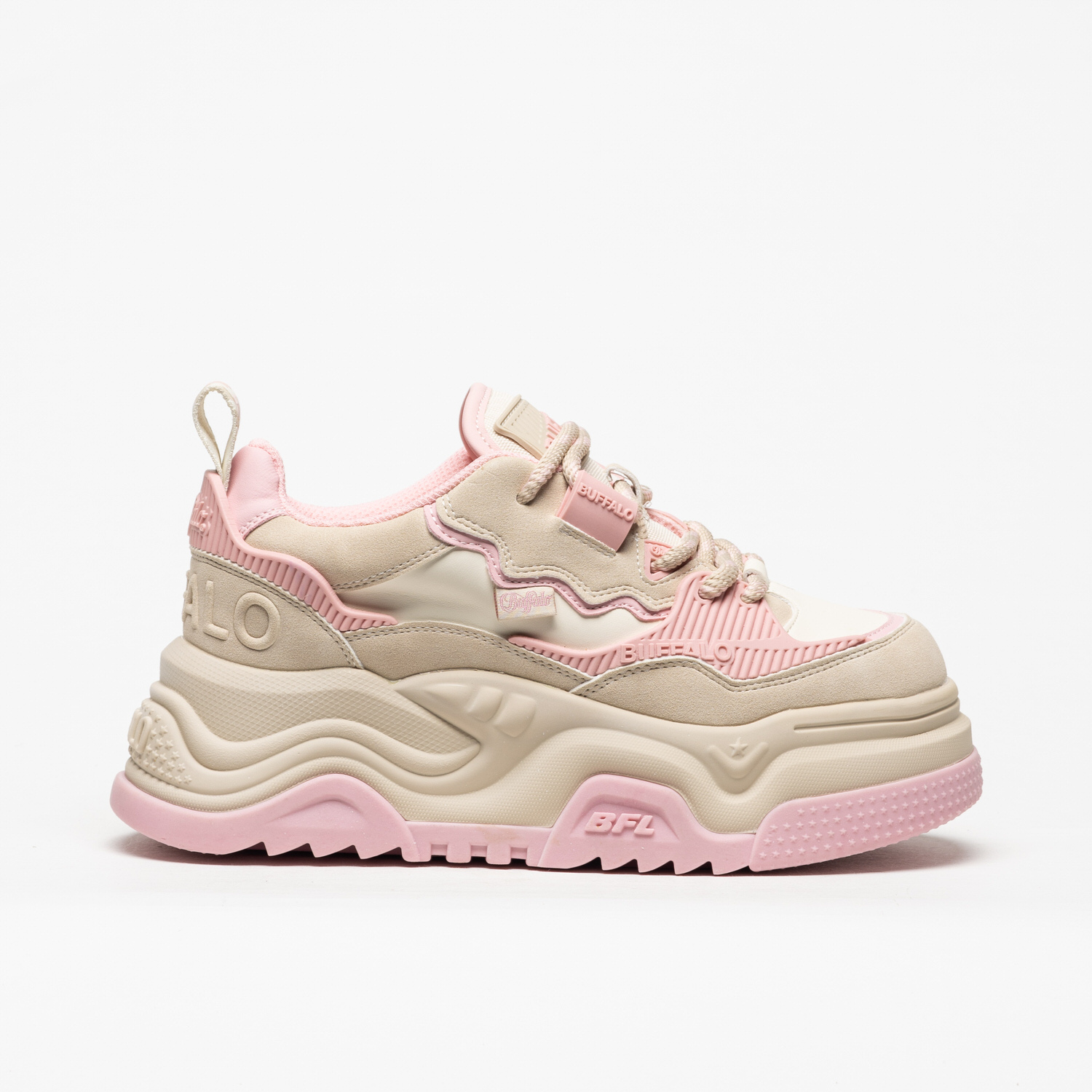 Sapatilha Buffalo Orbit Cream Pink
