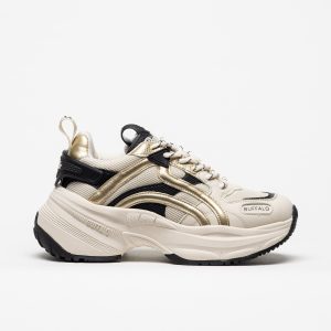 Sapatilha Buffalo Valencia One Cream Gold