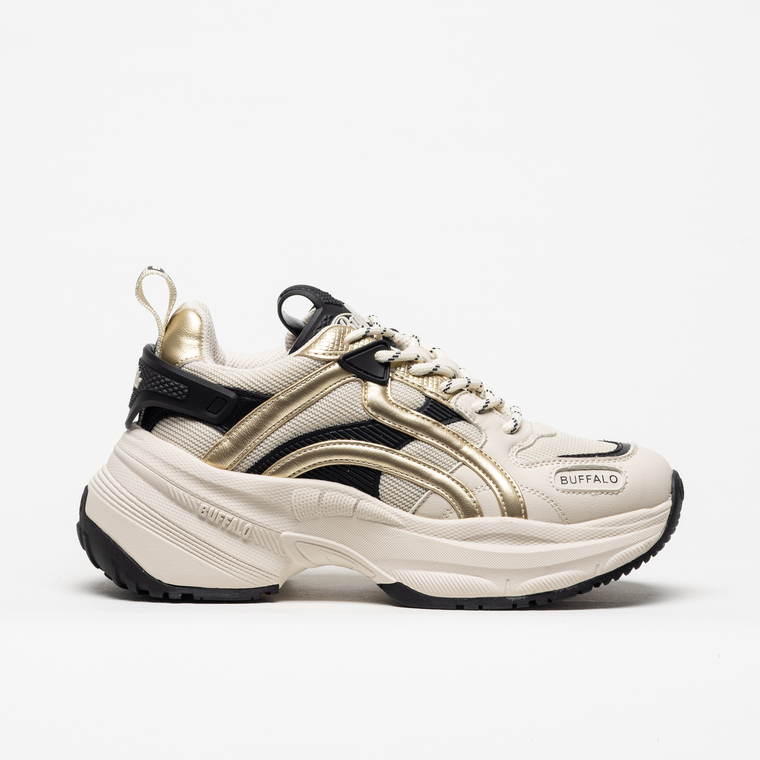 Sapatilha Buffalo Valencia One Cream Gold