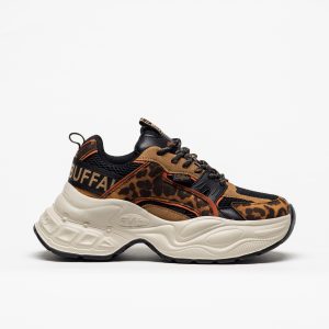 Sapatilha Buffalo Yuno Beige Black
