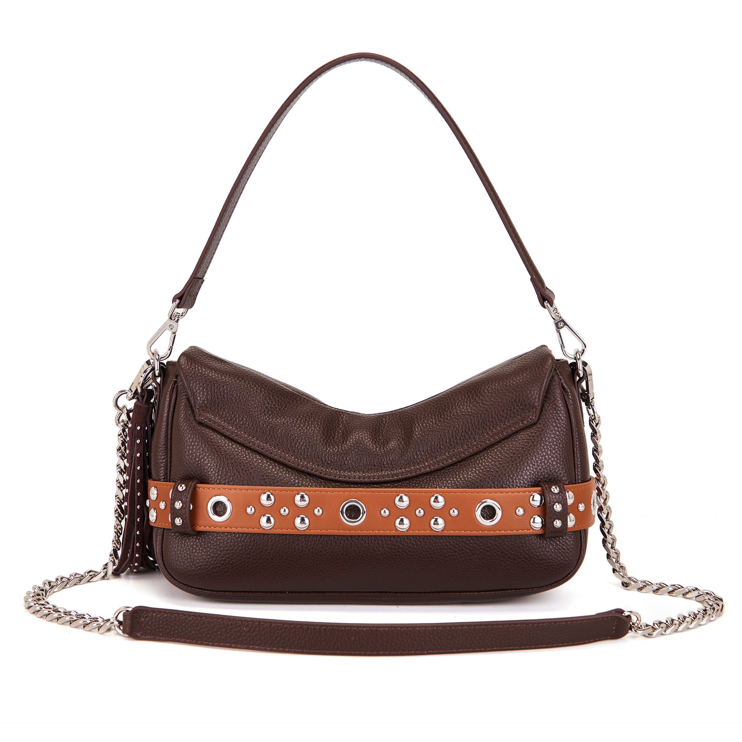 Mala La Carrie Backdoor Shoulder Brown - Image 3