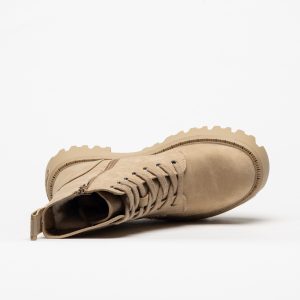 Bota Buffalo Aspen Lace Up Mid Warm Cream - Image 4
