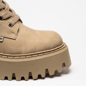 Bota Buffalo Aspen Lace Up Mid Warm Cream - Image 6