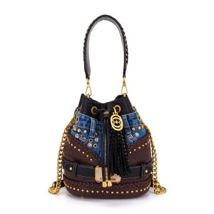 Mala La Carrie Bagghy Bucket Dark Brown